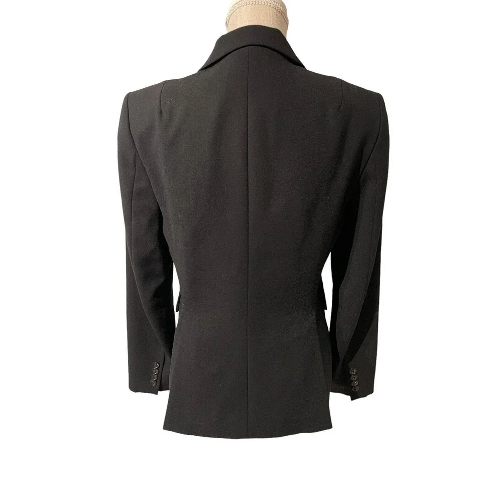 J. Crew Womens Blazer Jacket Wool Black Career Work‎ Size 6